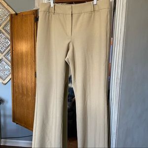 Talbots Curvy Fit Khaki Tan Trouser Size 12